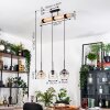 Ripoll hanging light, globe light, pendant light Ecru, black, 3-light sources