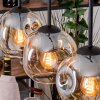 Ripoll hanging light, globe light, pendant light Ecru, black, 3-light sources