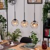 Ripoll hanging light, globe light, pendant light Ecru, black, 3-light sources