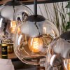 Ripoll hanging light, globe light, pendant light Ecru, black, 3-light sources