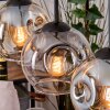 Ripoll hanging light, globe light, pendant light Ecru, black, 3-light sources