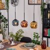 Ripoll hanging light, globe light, pendant light Ecru, black, 3-light sources
