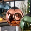 Ripoll hanging light, globe light, pendant light Ecru, black, 3-light sources