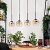 Ripoll hanging light, globe light, pendant light Ecru, black, 4-light sources
