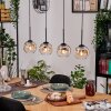 Ripoll hanging light, globe light, pendant light Ecru, black, 4-light sources