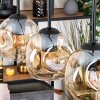 Ripoll hanging light, globe light, pendant light Ecru, black, 3-light sources
