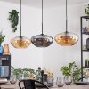Mertola hanging light, pendant light black, 3-light sources