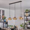 Mertola hanging light, pendant light black, 3-light sources