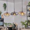 Mertola hanging light, pendant light black, 3-light sources