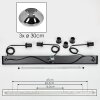 Mertola hanging light, pendant light black, 3-light sources