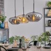 Mertola hanging light, pendant light black, 3-light sources