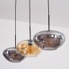 Mertola hanging light, pendant light black, 3-light sources