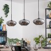 Mertola hanging light, pendant light black, 3-light sources