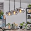 Mertola hanging light, pendant light black, 3-light sources