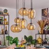 Apedo hanging light, pendant light Amber, 6-light sources