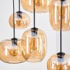 Apedo hanging light, pendant light Amber, 6-light sources
