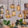 Apedo hanging light, pendant light Amber, 6-light sources