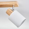 Fallhagen ceiling light, ceiling spotlight chrome, Light wood, 4-light sources
