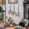 Ripoll hanging light, globe light, pendant light Ecru, black, 3-light sources