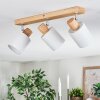 Fallhagen ceiling light, ceiling spotlight chrome, Light wood, 3-light sources