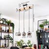 Ripoll hanging light, globe light, pendant light Ecru, black, 3-light sources