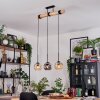 Ripoll hanging light, globe light, pendant light Ecru, black, 3-light sources