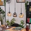 Ripoll hanging light, globe light, pendant light Ecru, black, 3-light sources