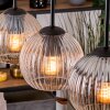 Koyoto hanging light, globe light, pendant light Ecru, black, 3-light sources