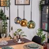 Ripoll hanging light, globe light, pendant light Ecru, black, 3-light sources