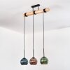 Koyoto hanging light, globe light, pendant light Ecru, black, 3-light sources