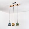 Koyoto hanging light, globe light, pendant light Ecru, black, 3-light sources