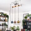 Koyoto hanging light, globe light, pendant light Ecru, black, 3-light sources