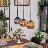 Koyoto hanging light, globe light, pendant light Ecru, black, 3-light sources