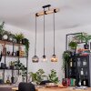 Ripoll hanging light, globe light, pendant light Ecru, black, 3-light sources
