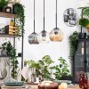 Ripoll hanging light, globe light, pendant light Ecru, black, 3-light sources