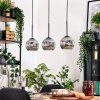 Ripoll hanging light, globe light, pendant light Ecru, black, 3-light sources