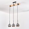 Ripoll hanging light, globe light, pendant light Ecru, black, 3-light sources