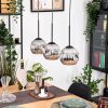 Ripoll hanging light, globe light, pendant light Ecru, black, 3-light sources