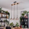 Ripoll hanging light, globe light, pendant light Ecru, black, 3-light sources