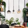Koyoto hanging light, globe light, pendant light Ecru, black, 3-light sources