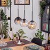 Koyoto hanging light, globe light, pendant light Ecru, black, 3-light sources