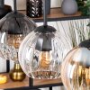 Koyoto hanging light, globe light, pendant light Ecru, black, 3-light sources