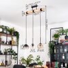 Koyoto hanging light, globe light, pendant light Ecru, black, 3-light sources