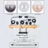 Koyoto hanging light, globe light, pendant light Ecru, black, 3-light sources