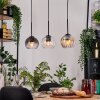 Koyoto hanging light, globe light, pendant light Ecru, black, 3-light sources