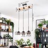 Koyoto hanging light, globe light, pendant light Ecru, black, 3-light sources