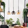 Koyoto hanging light, globe light, pendant light Ecru, black, 3-light sources