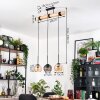 Koyoto hanging light, globe light, pendant light Ecru, black, 3-light sources