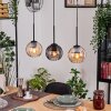 Koyoto hanging light, globe light, pendant light Ecru, black, 3-light sources