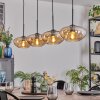Mertola hanging light, pendant light Amber, 4-light sources